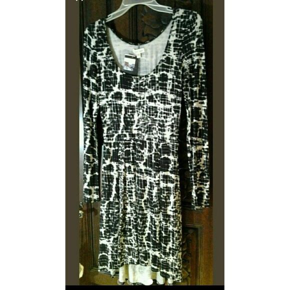 Silence and Noise sexy animal print mini dress black nwt new s - Picture 4 of 6